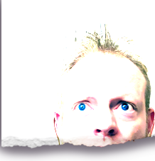 a partial photo of the site's author cut off from the mouth down